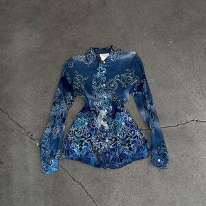 Vintage Sheer Silk Blouse